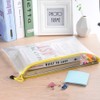 TUPARKA 21pcs Document Wallet A5 Zipper Wallet Bags Plastic Mesh