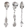 Teaspoons, Vintage Style Cutlery Coffee Spoon Tea Spoons Antique Silver