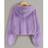 GAMISOTE Kids Girl's Fuzzy Hoodies Warm Loose Button Down Pullover