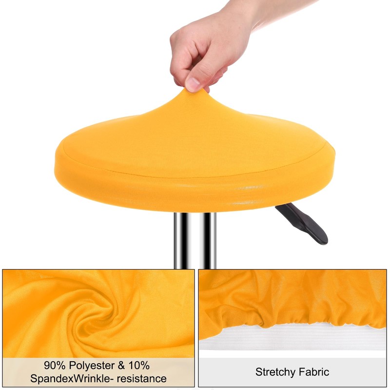 sourcing map Round Bar Stool Covers, 4 Pack Round Seat