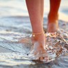 Gold Anklet Adjustable Flat Ankle Chain Summer Beach Jewellery 4.5mm