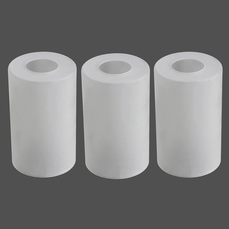 Frosted Glass Lamp Shade Replacement with 1-5/8-inches Fitter Opening for