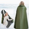 Zabiltro Large Outdoor Waterproof Blanket-Quilted Extra Thick Fleece Windproof Warm