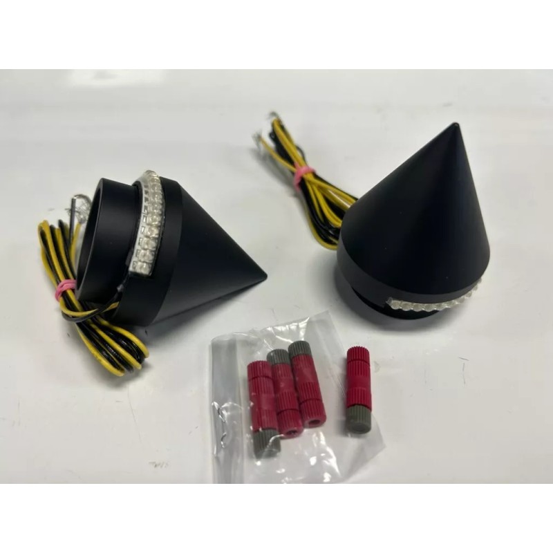 VICTORY MOTORCYCLE LED FORK SPIKE FRONT TURN SIGNAL INDICATOR RELOCATION