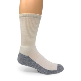 WARRIOR ALPACA SOCKS | High Performance Cross Trainer Athletic Socks | Unisex (Medium, Off-White)