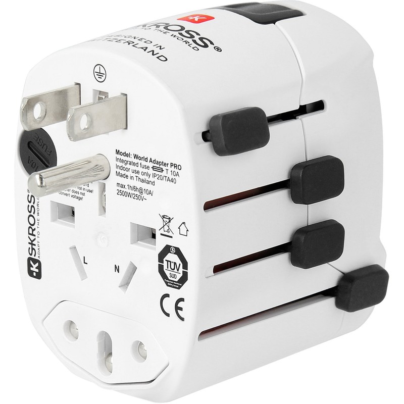 SKROSS PRO World 1.302530 world travel adapter for all 2/3-pin