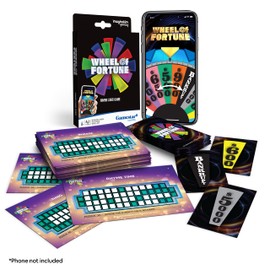 Imagination Gaming Wheel of Fortune Deluxe Jumbo Card Game, Play America’s Game at Home with Friends and Family, Spin The Wheel, Solve a Puzzle, Win! Home Entertainment, Ages 8+