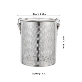 Large Tea Infuser Strainer, 304 Stainless Steel Tea Ball Infuser for Loose Leaf & Spice Ball for Cooking Soup, Large Capacity and Extendded Chain Hook, 5" x 6"