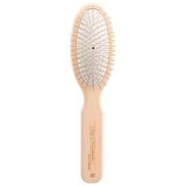 Chris Christensen Dog Brush, 20 mm Oval Pin Brush, Original Series, Groom Like a Professional, Stainless Steel Pins, Lightweight Beech Wood Body, Ground and Polished Tips