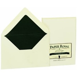 Rössler Papier 2031831008 - Paper Royal - Briefumschlagpack m.Sf., DIN C6, 20 Stück, chamois gerippt