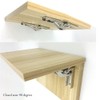 90-Degree Folding Door/Shelf Hinge, Hidden Bracket, Table Holder, Furniture Parts