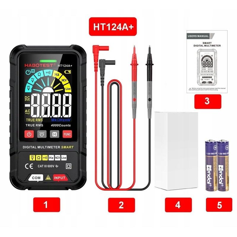 Habotest HT124A+ Universal Digital Multimeter