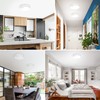 2-Pack Motion Sensor LED Ceiling Lights Battery Operated, 7.48inch 6500K