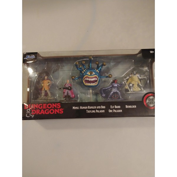 Jada Dungeons& Dragons Die Cast Minsc Elf Beholder Tiefling And