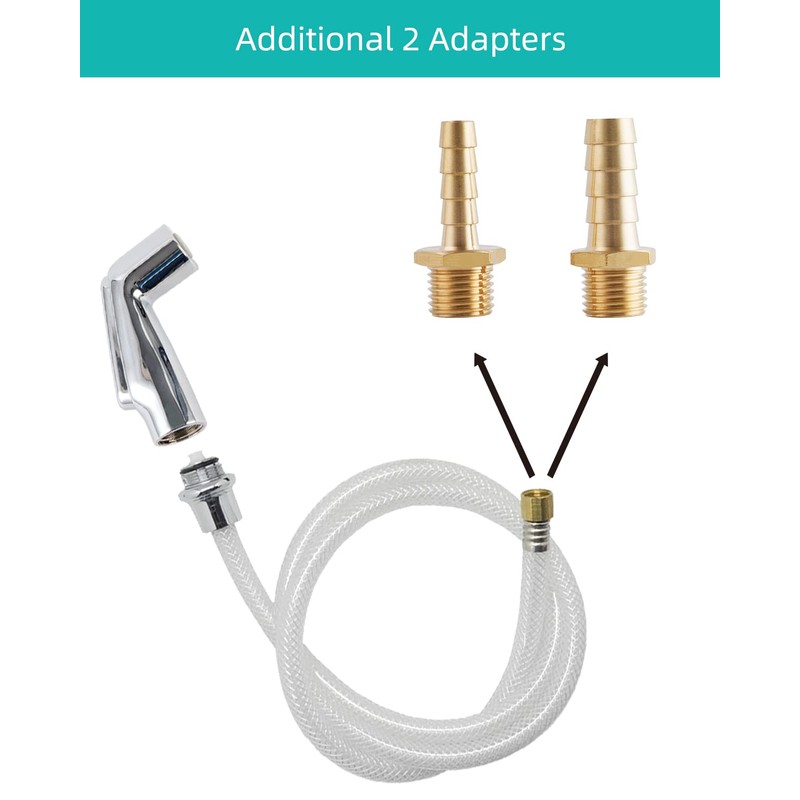 Universal Kitchen Sink Spray Attachment/Hose/Holder Set, Kitchen Side Sprayer Compatible