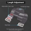Clear Bra Straps, 4-Pairs Invisible Adjustable Shoulder Strap, Non-Slip Max