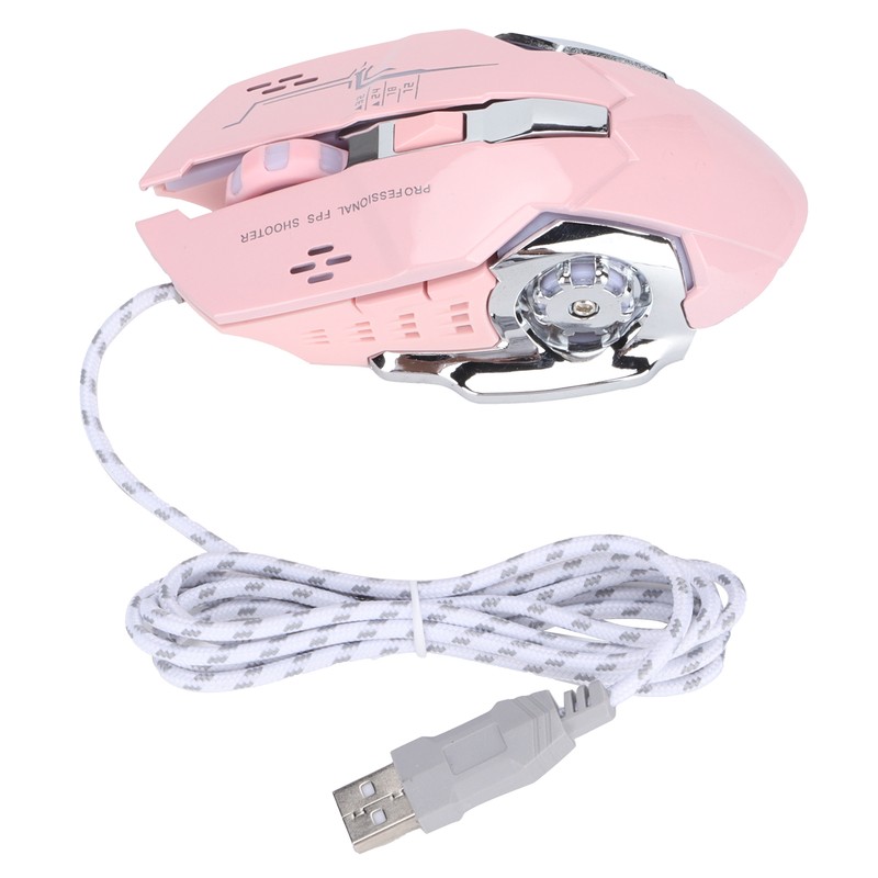 Wired Mouse 6‑Button USB Port Gaming Luminous Ergonomic Optical Computer