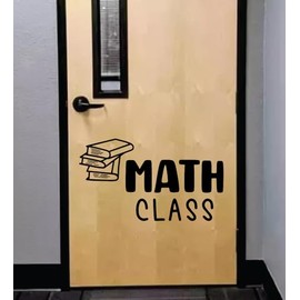Math Class School Classroom Door Wall Decal Decor Art Vinyl Sticker Quote Teen Inspirational Kids Teacher Playroom Library Class College Elementary Learn Students Books (28" x 16")