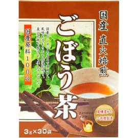 Riken Domestic Direct Fire Roasted Burdock Tea, 0.1 oz (3 g) x 30 Bags
