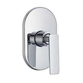 CNX MEER Faucets Mezcladora de Latón para Regadera, Mezcladora para Ducha (Cromada), Resistente a Manchas, Corrosión y Óxido, Diseño Premium