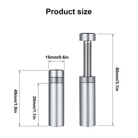 DecorDwell Graphics Card Holder GPU, Graphics Card Holder, Video Card Sag Holder, Aluminium Graphics Card Holder with Magnet, Height-Adjustable Graphics Card Holder (Silver)