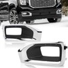 ZJUSDO Fog Light Bezels Compatible with GMC Yukon & Yukon