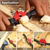 boeray 2pcs Adjustable SpokeShave with Flat Base, 6pcs Metal Blade