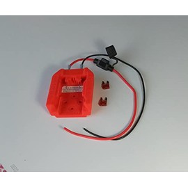 Made by Mitchell M18 Fused Power Dock Compatible for Milwaukee M18 seriesBattery, Quick Connect, Holder Mount DIY, Wired 14AWG, Fused USA PN M18-Q14F