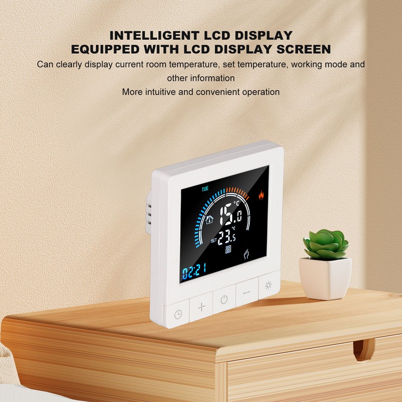 Programmable Smart Thermostat Electric Heating Smart Thermostat Digital LCD Display