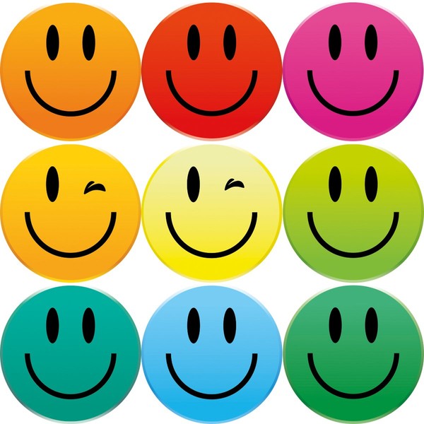 Eurographics, Glass, Smiley Face Magnets, 11.5 x 1.8 x 20.5 cm