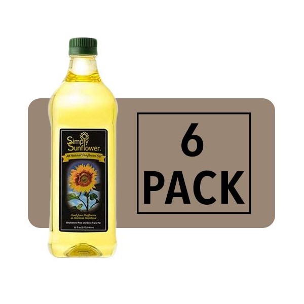 Simply Sunflower All-Natural Sunflower Oil | non-GMO, Gluten-Free, Nut-Free, Vegan,