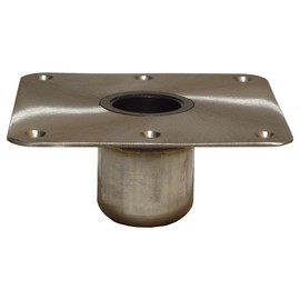 Spring-Lock Base Square SS Satin