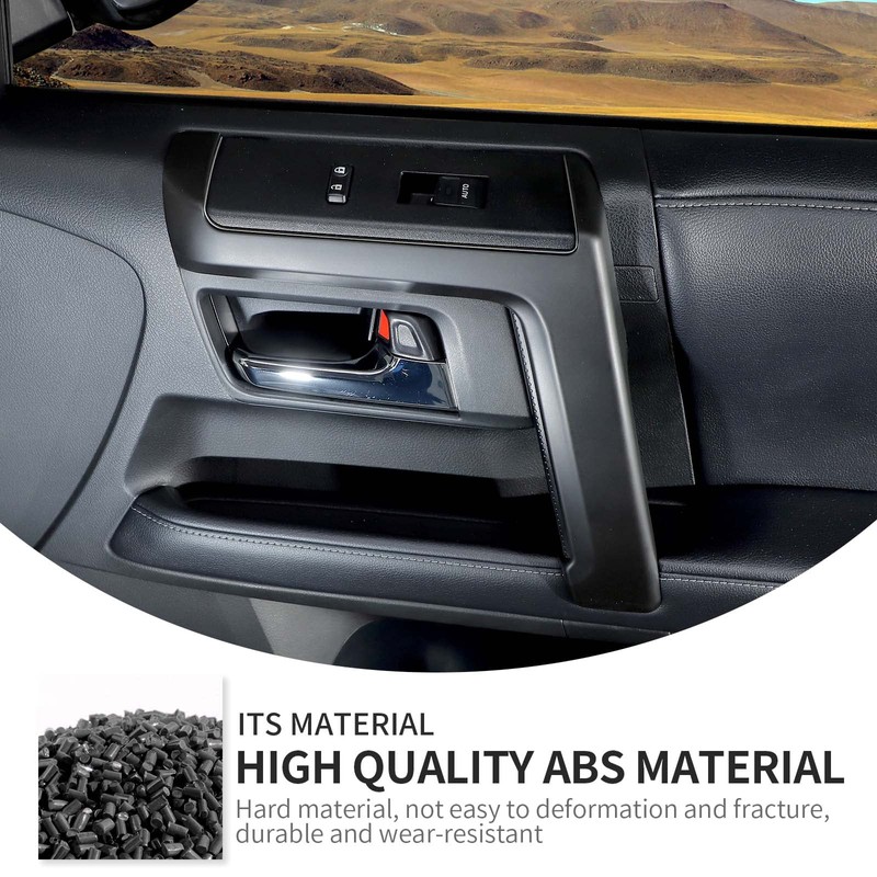 Linskip Interior Door Handle Covers Compatible with Toyota 4Runner 2017-2023,