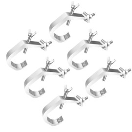 Naisfei Stage Light Clamps, Truss Clamps, Lights, Clamp, Heavy Duty Aluminium Alloy Mounting Truss Holder, Hook Clamp, Lighting Clamps for DJ Lighting, Spot Lights, 30-52 mm, Pack of 6