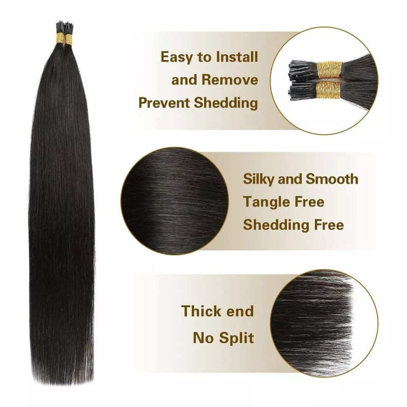 Sunya Extensiones Naturales Cabello 18in Negro Natural