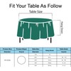 Dark Green PEVA Tablecloths 2 Pack - 84 Inch Circle,