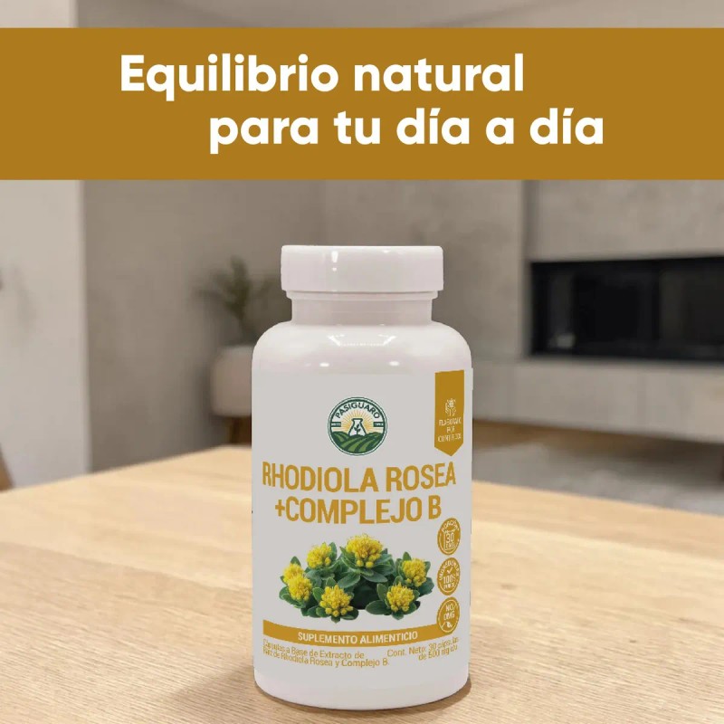 Rhodiola Rosea Complejo Cápsulas 500 Veganas Pasiguaro Energía