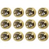 Caflon Broqueles Aretes Perforacion Caflon Bezel Studs 4mm 12 Pares