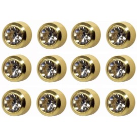 Caflon Broqueles Aretes Perforacion Caflon Bezel Studs 4mm 12 Pares