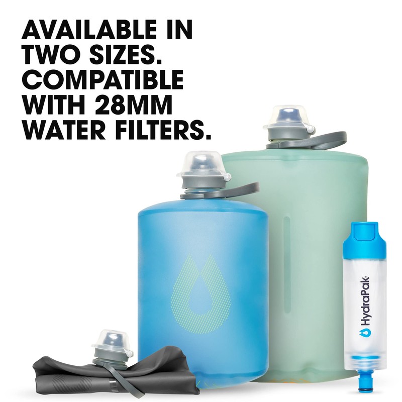 HydraPak STOW 1L Stow Bottle 1L GS330 Mammoth Gray