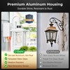 OPAXIS Outdoor Porch Light with GFCI Outlet, White Exterior Lighting