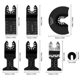 24PCS Oscillating Tool Blades ValueHall Multitool Blades High Carbon Steel Mix Oscillating Saw Blades Premium Multitool Blades Kit Multitool Quick Release Saw Blades for Wood Metal Nail Bolt V8C04