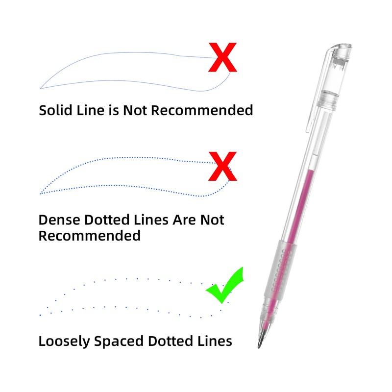 ATOMUS Skin Marker Pen Eyebrow Mapping Pen 1 Pen +