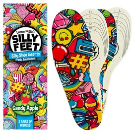 Silly Feet Plantillas Para Niños Para Zapatos | Plantillas De Repuesto Para Zapatos Para Niños Plantillas Para Zapatos Para Niños O Plantillas Para Suelas Para Niños Y Niños Pequeños Tamaño 2 Pares Pl