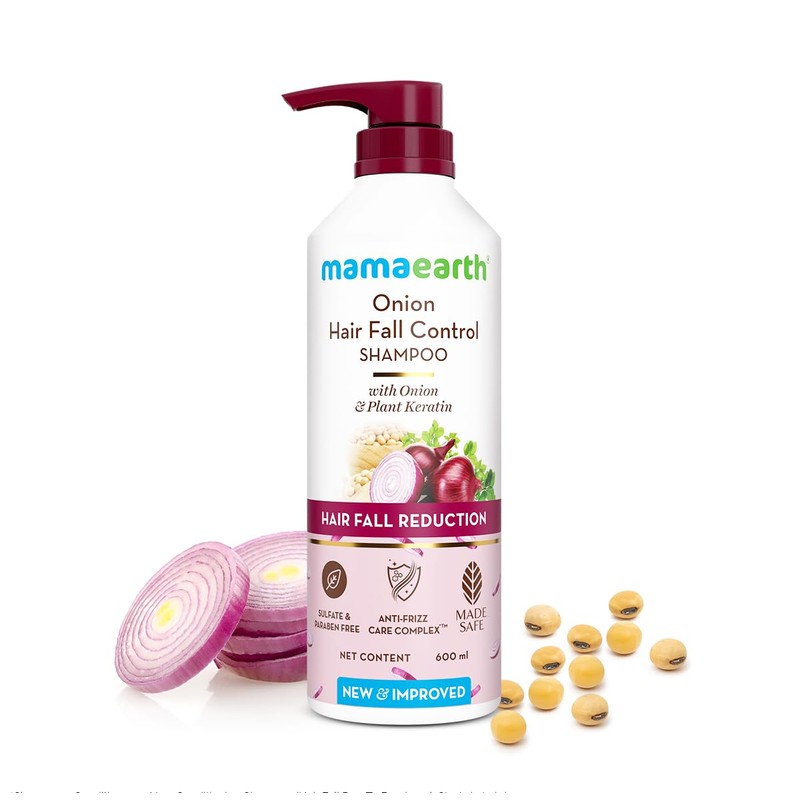 MAMAEARTH- Champú de cebolla para el crecimiento del cabello y