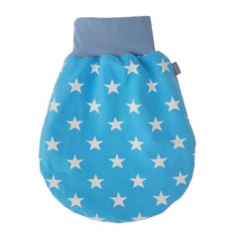 Lilakind Sleeping Bag Swaddling Bag Spring / Summer Stars Denim Blue White 0-3 M