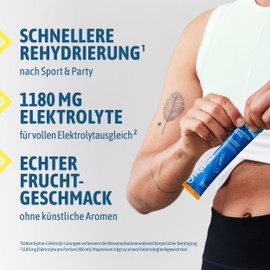 Hydraid Hydration Helper I Kohlenhydrat-Elektrolyt Pulver I verbesserte Wasseraufnahme I 25 Stück I Getränkepulver I Kalorienarm I Sport I Orange