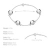 Tuscany Silver Women's Sterling Silver 8mm Ball and Box Bracelet