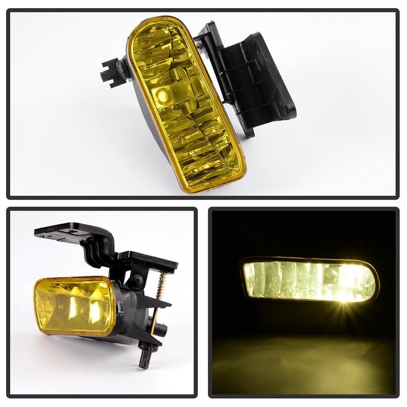 G-PLUS Fog Lights Lamp Compatible with Chevy Silverado 1500/2500 1999-2002/Fit