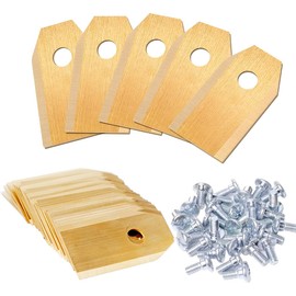 30 Stück Titan Ersatzmesser für Mährobote, Schrauben im Lieferumfang enthalten, Mähroboter-Klingen kompatibel mit Husqvarna Automowe, Garden, Yardforc